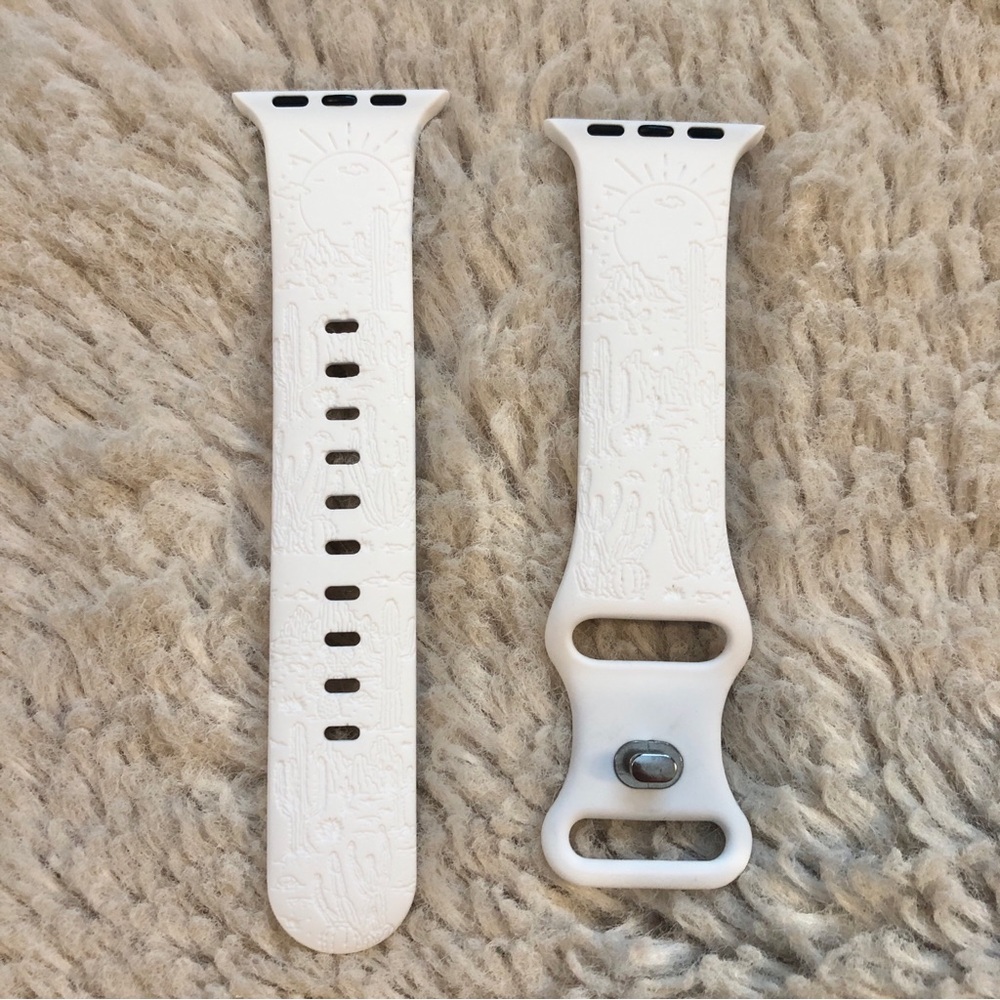 Desert Cactus Engraved Watchband for Apple Watch